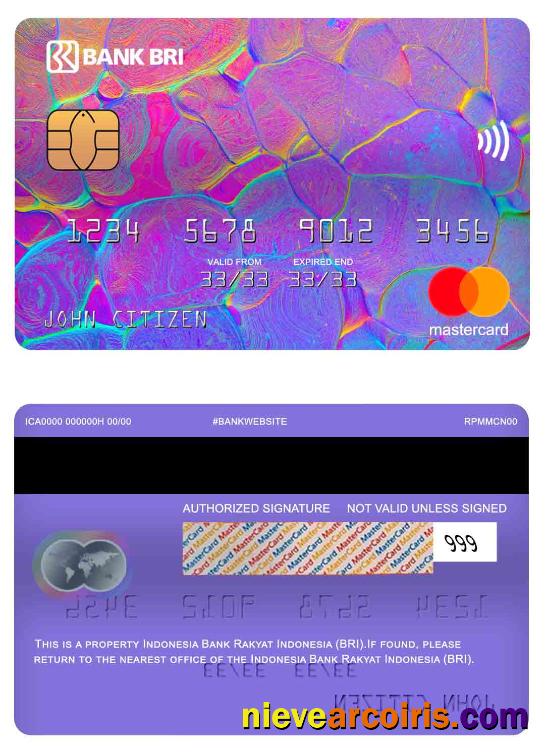 Indonesia Bank Rakyat Indonesia (BRI) mastercard